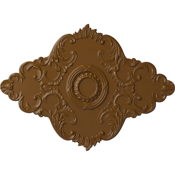 Ekena Millwork Piedmont Ceiling Medallion (Fits Canopies up to 6 1/2"), 67 1/8"W x 48 5/8"H x 1 7/8"P, Smokey Topaz CM67PESTF - main